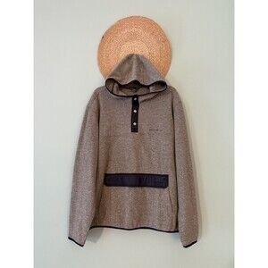 Eddie Bauer Men's 1/4 Snap Closure Fleece Hoodie Vintage